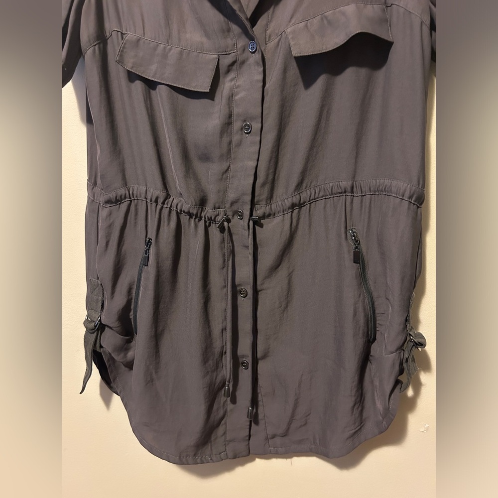 Picadilly Canada Button front, tunic length short sleeved jacket - Picture 2 of 7